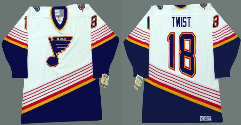 2019 Men St.Louis Blues #18 Twist white CCM NHL jerseys
